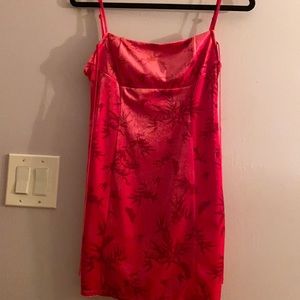 Urban outfitters velvet pink dress.